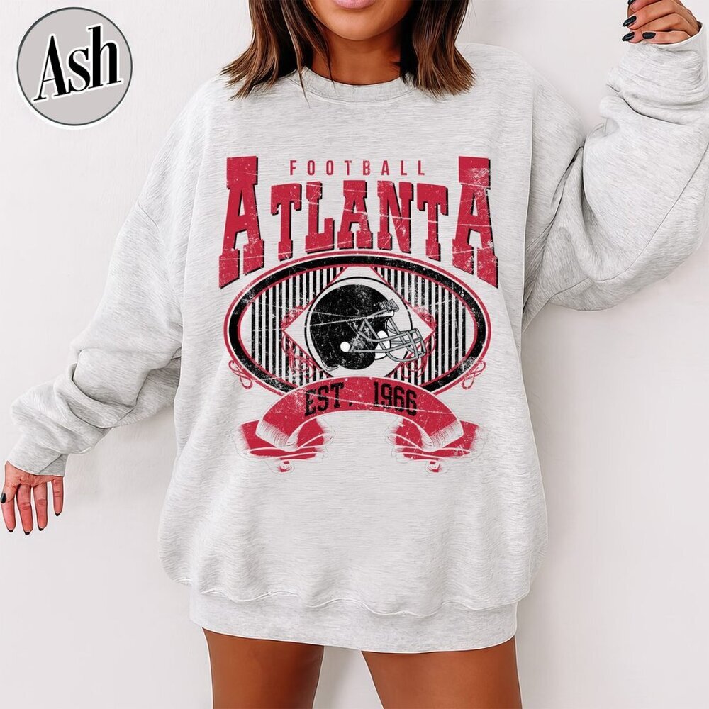 Atlanta Football Vintage Style Crewneck Sweatshirt 17